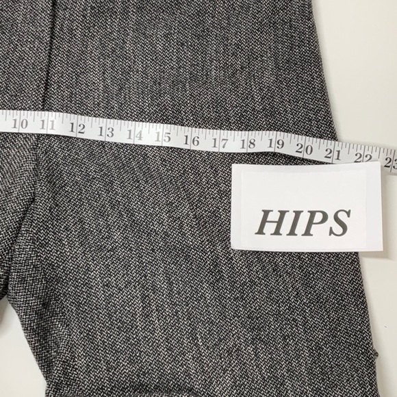 Ann Taylor LOFT Julie Trousers Tweed Black Soft White Gray SIZE 8 - Picture 10 of 11
